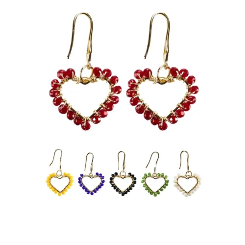 A-24-00012.webp Aretes con forma de corazón bordado con cristales
