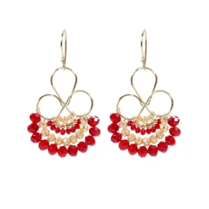 Aretes con técnica de alambrismo Aretes con técnica de alambrismo