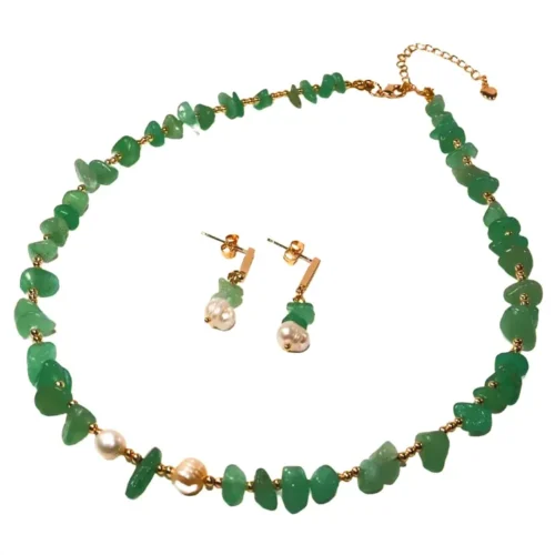 C-24-00001.webp Collar venturina verde y perlas de rio