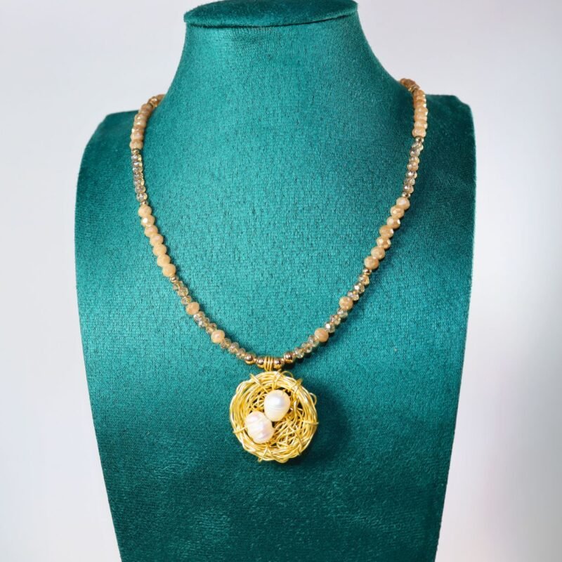 collar nido dos perlas collar nido dos perlas