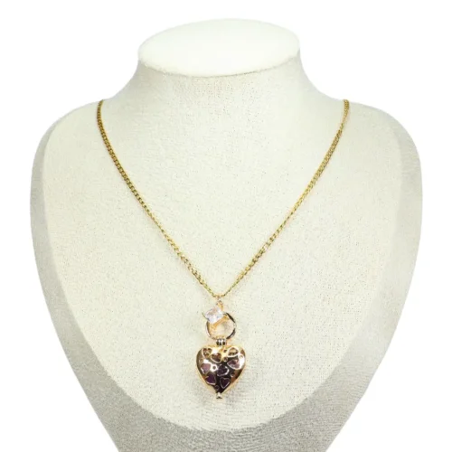 collar dije relicario corazón collar dije relicario corazón