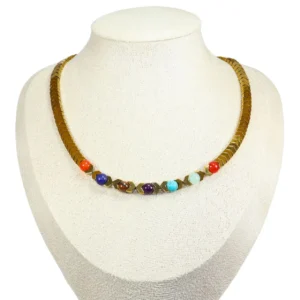 collar 7 chakras de hematitas