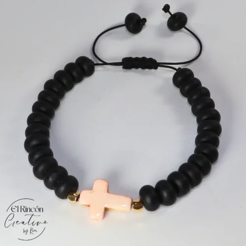P-24-00004.webp Pulsera de piedras negras con cruz