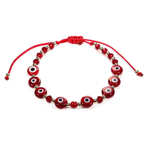 P-24-00029.webp Pulsera de hilo con cristales rojos y ojitos turcos