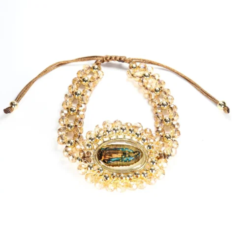 PT-24-00013.webp Pulsera tejida con figura de la Virgen de Guadalupe
