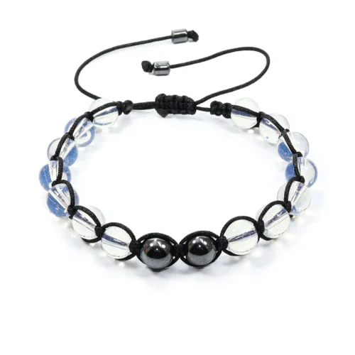 PT-24-00016.webp Pulsera tejida con piedras luna y hematitas