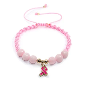 Pulsera conmemorativa con Cuarzos Rosa 🎀