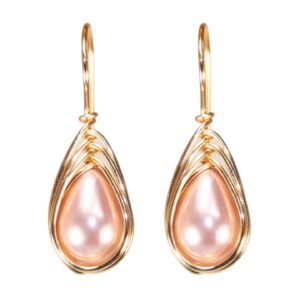 Aretes perla de mallorca gota