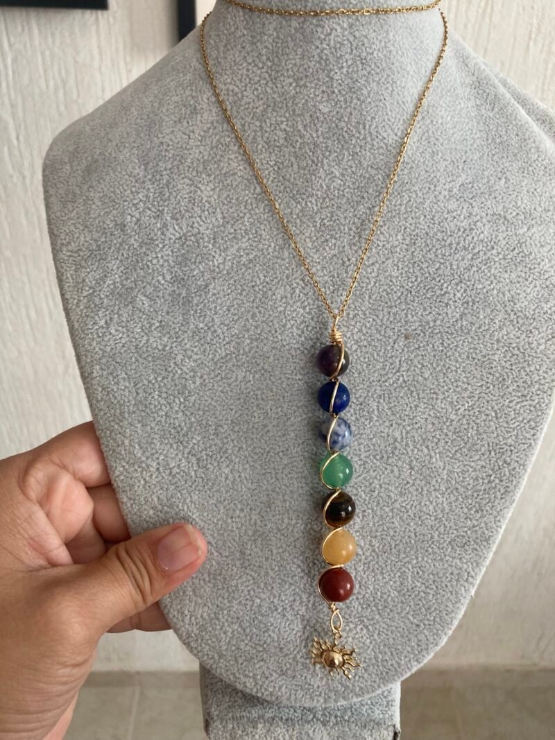 collar 7 chakras espiral