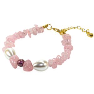 pulsera cuerazo rosa mallorca gota