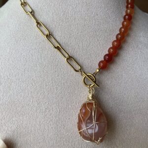 Collar Agata Cornalina