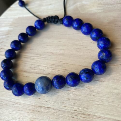 pulsera lapislazuli bola pulsera lapislazuli bola