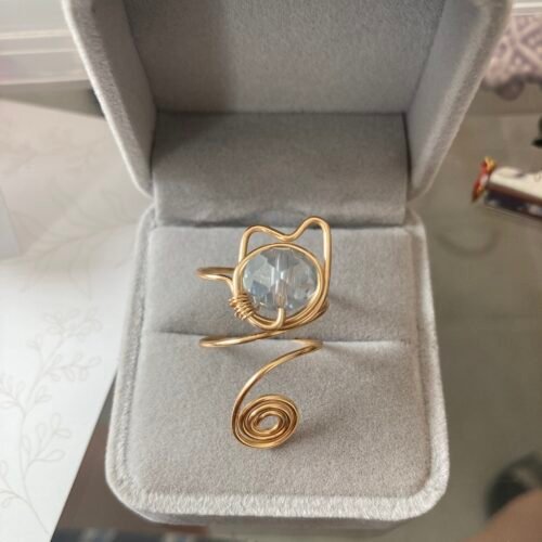 Anillo de alambrismo gato
