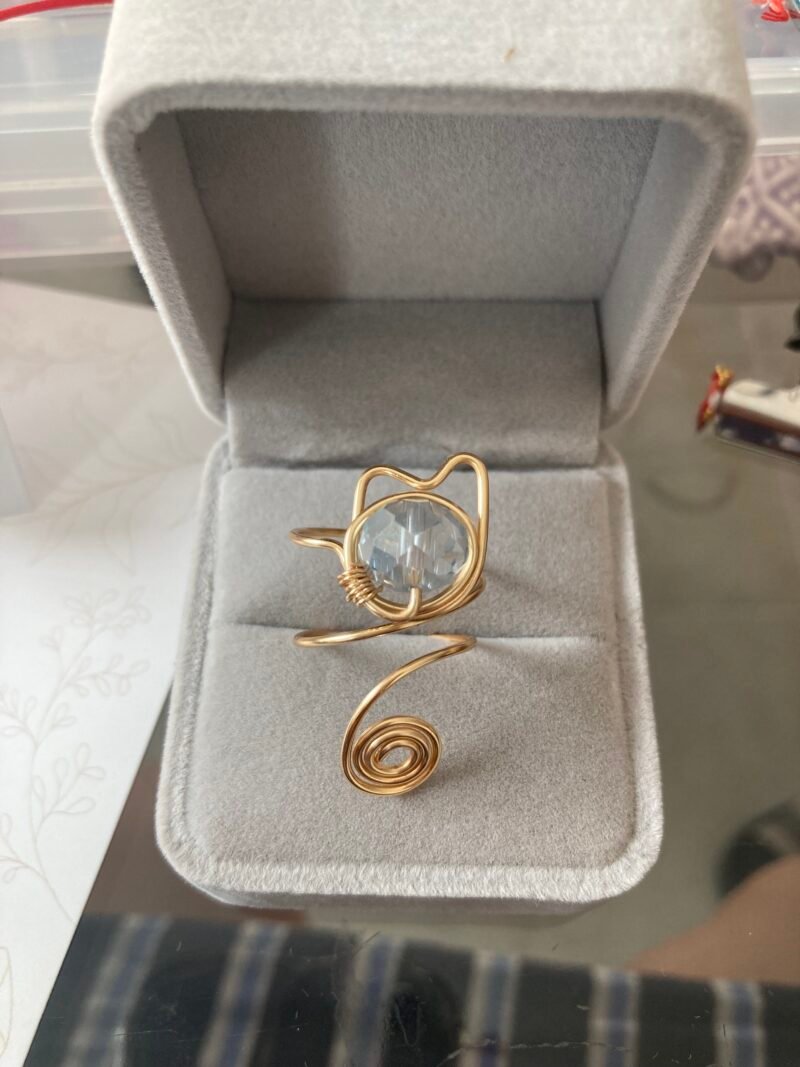 Anillo de alambrismo gato