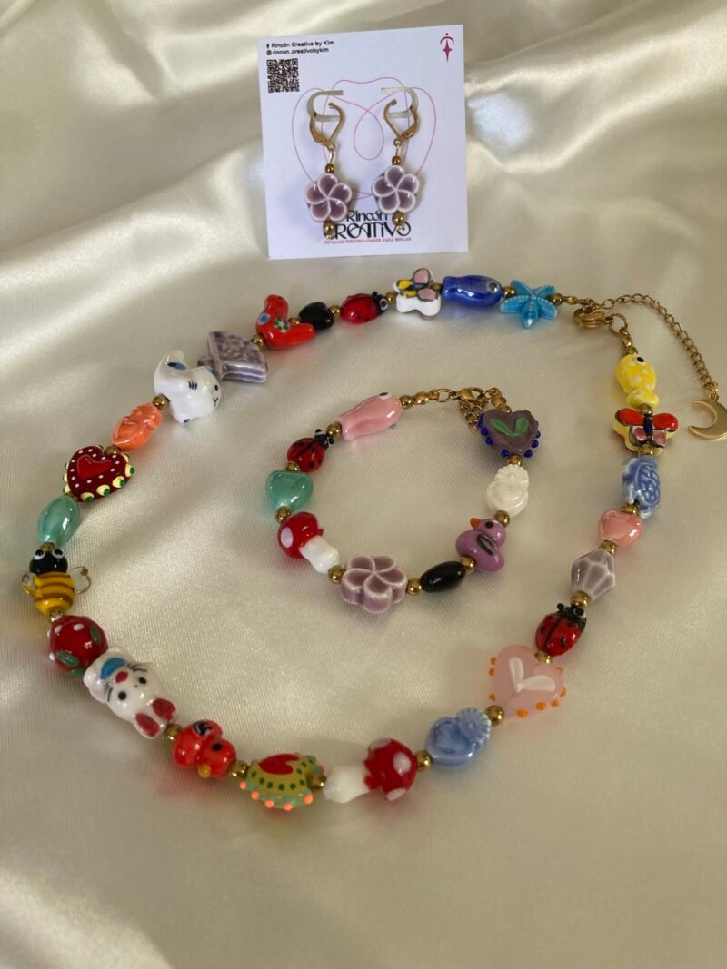 Conjunto corazón Murano Conjunto corazón Murano
