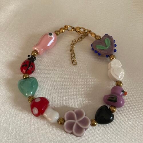 Pulsera corazón Murano